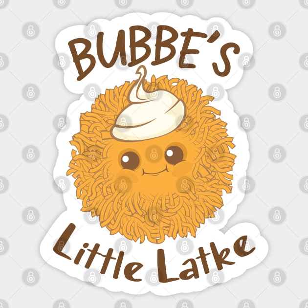 Bubbe's Little Latke Sticker by Proud Collection